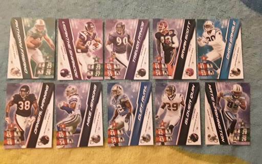 10 card NFL Adrenalyn lot