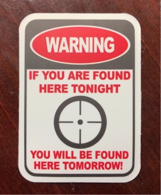 Warning… Decal Sticker 