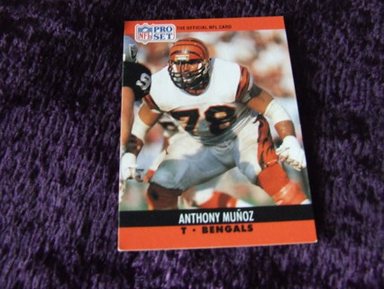 1990 Anthony Munoz Cincinnati Bengals Pro Set Card #467 Hall of Famer