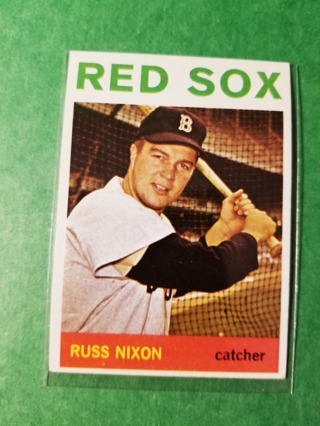 1964 - TOPPS EXMT  BASEBALL - CARD NO. 329 - RUSS NIXON - RED SOX