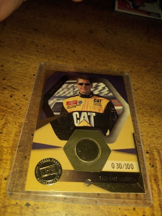 NASCAR veteran Ward Burton lug nut relic