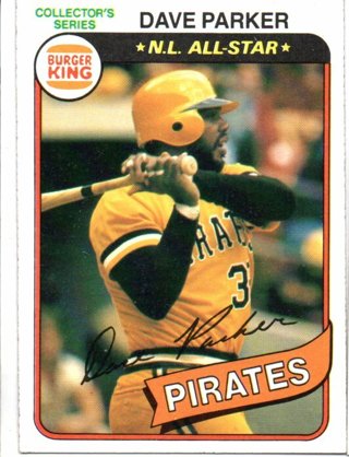 1980 Topps Burger King Dave Parker #19