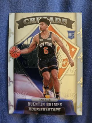 2021-22 Panini Chronicles Rookies & Stars Crusade Quentin Grimes