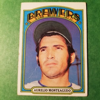 1972 - TOPPS BASEBALL CARD  NO. 458 - AURELIO MONTEAGUDO - BREWERS