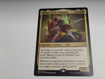 Magic the gathering mtg Bhaal Lord of Murder rare card Baldurs Gate