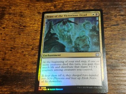 Magic the gathering mtg Feast of the Victorious Dead foil card March of the Machine Aftermath