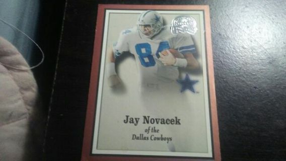 2000 FLEER GREATS OF THE GAME JAY NOVACEK DALLAS COWBOYS FOOTBALL CARD# 75