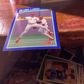 1991 score Barry Larkin baseball card 