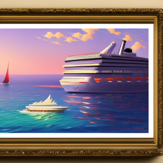 Listia Digital Collectible: Cruise ship over open sea