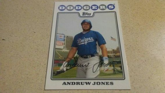 2008 TOPPS ANDRUW JONES LOS ANGELES DODGERS BASEBALL CARD# 120