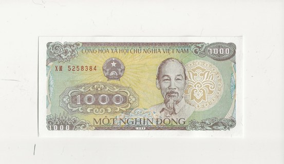 1988 Vietnam Banknote 1000 Dong Uncirculated