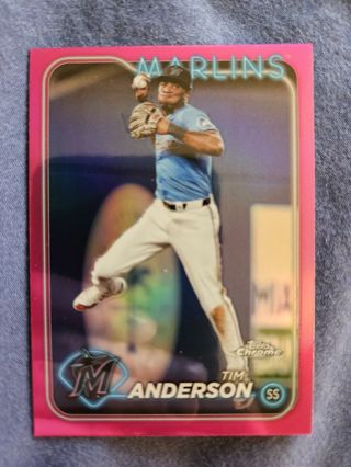 2024 Topps Chrome Pink Refractor Tim Anderson