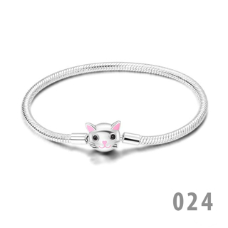 Bracelet Original Chain 18 Evil Eye Heart Star Zircon for Charm Beads Pendant Birthday Jewelry Gifts