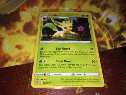 POKEMON SWSH PROMO LEAFEON CARD #270