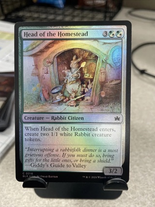 Mtg Head Of The Homestead Foil Bloomburrow