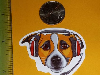 Dog Cute one new vinyl sticker no refunds regular mail win 2 or more get bonus