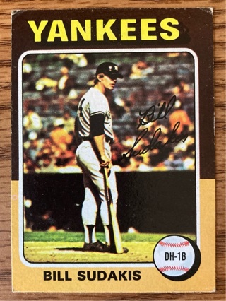 1975 Topps Bill Sudakis baseball card 