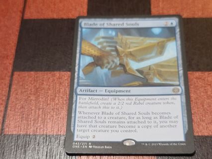 Magic the gathering mtg Blade of Shared Souls rare card Phyrexia All Will Be One