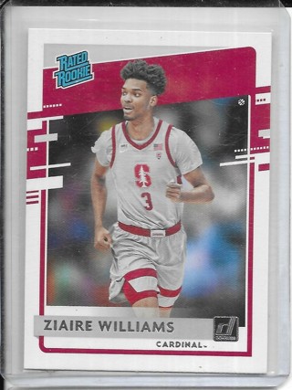 Ziaire Williams 2021-22 Chronicles Draft Donruss #41 Rated Rookie 