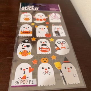 Sticko Halloween ghosts stickers/ 2 sheets