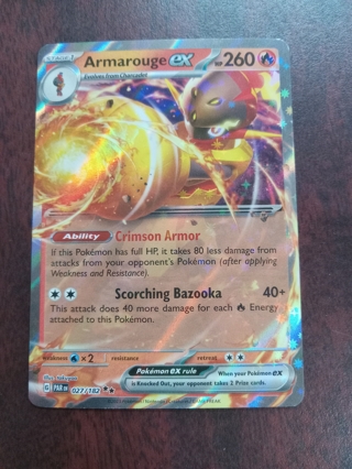 Armarouge EX Pokémon Trading Card