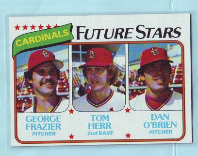 1980 Topps Cardinals Future Stars Tommy Herr ROOKIE Baseball Card # 684