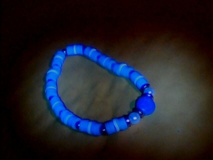 Homemade bead bracelet