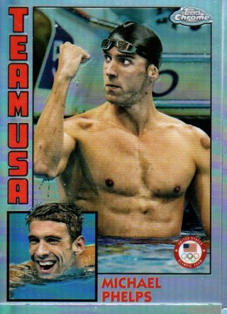 2024 Topps Olympics Chrome Michael Phelps Team USA