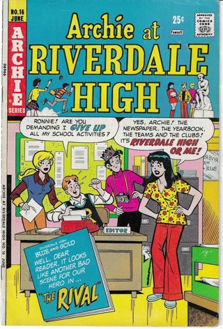 Archie Series Comic No. 16 June 1974