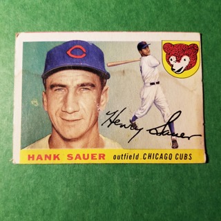 1955 - TOPPS BASEBALL CARD NO. 45 - HANK SAUER - CUBS