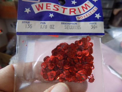 NIP Vintage Westrim Novelties red sequins # 2