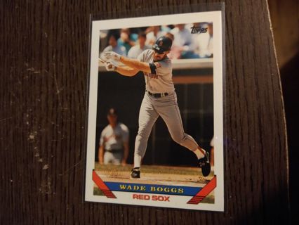 Wade Boggs Red Sox 93 Topps