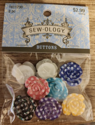 NEW - Sew-Ology - Large Flower Buttons