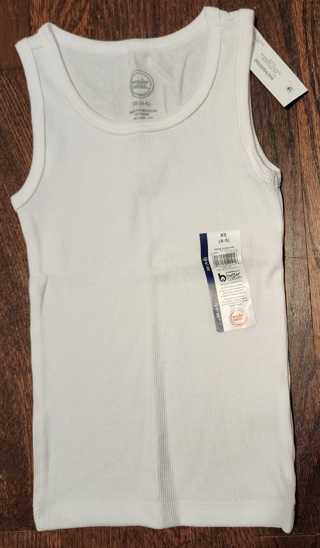 NEW - Wonder Nation - Girls White Pullover Tank - size 4/5 (XS)