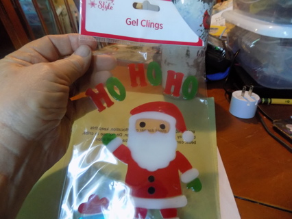 NIP Santa with HOHOHO window gel cling