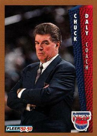 Tradingcard - NBA - 1992-93 Fleer #144 - Chuck Daly CO - New Jersey Nets