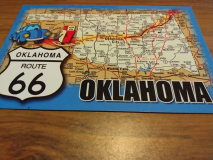 Historic Route 66 Oklahoma postcard 