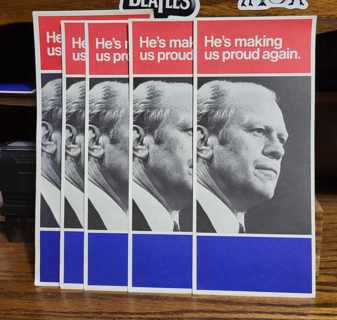 Vintage Gerald Ford For President Campaign Pamphlets