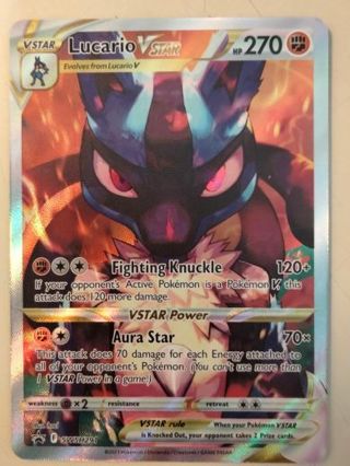 Lucario vstar swsh 291 rare holo promo NM Pokemon