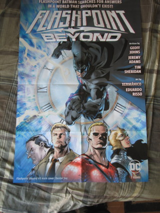 Huge 24"x36" Comic Shop promo Poster: DC - Batman , Flashpoint Beyond