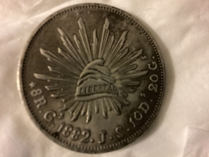 REPLICA  MEXICAN COIN dated 1882