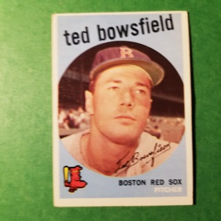 1959 - TOPPS EXMT - NRMT BASEBALL - CARD  NO. 236 - TED BOWSFIELD - RED SOX