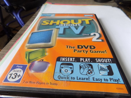 Parker Brothers Shout about TV Disc 2 DVD Party Game