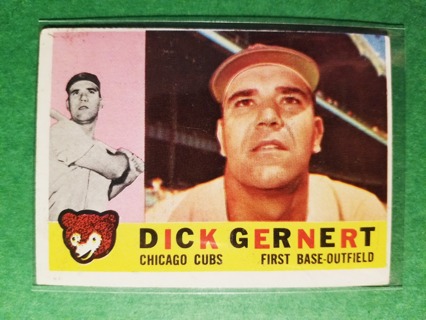 1960 - TOPPS EXMT - NRMT BASEBALL - CARD NO. 86 - DICK GERNERT  - CUBS