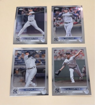 2022 Topps Chrome Update New York Yankees lot