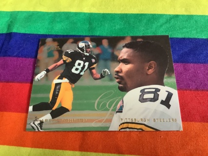 LAST RELIST Charles Johnson Pittsburgh Steelers Flair 95 Fleer 1995 Rare Football Card #164