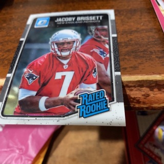 2016 donruss optic jacoby brissett rookie football card 