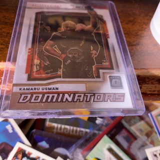 2022 panini donruss optic dominators kamaru usman UFC card 