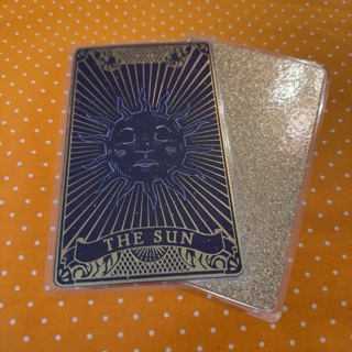 Tarot Bookmark with Glittered Back (Laminated) 