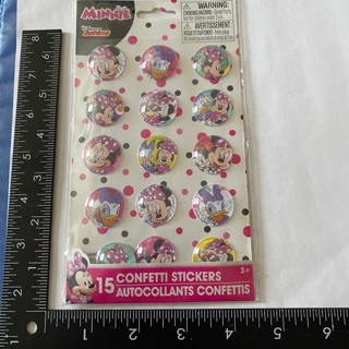 Disney Minnie Mouse confetti stickers NEW
